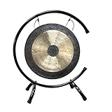 Tam Tam Gong Whood Chau Gong mit Ständern und Holz Beater Traditioneller Chinesischer Chau Gong Fengshui Gong (Size : 50cm/19.7inch)