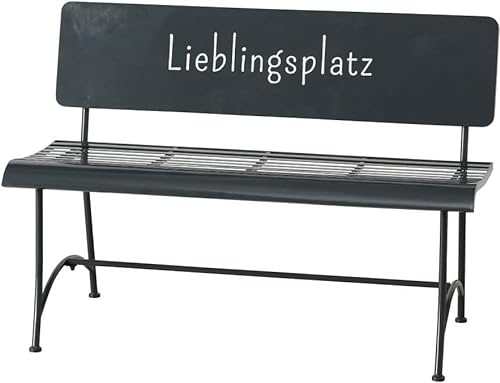 Boltze Bank Lieblingsplatz L115cm grau Eisen