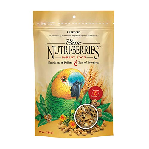 LAFEBER'S Classic Nutri-Berries Pet Bird Food for Parrots 10 oz