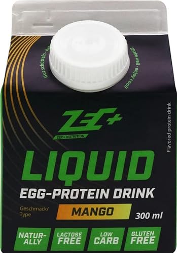 ZEC+ Liquid Egg, Protein-Drink mit 30g Eiweiß (Mango, 12er Pack)