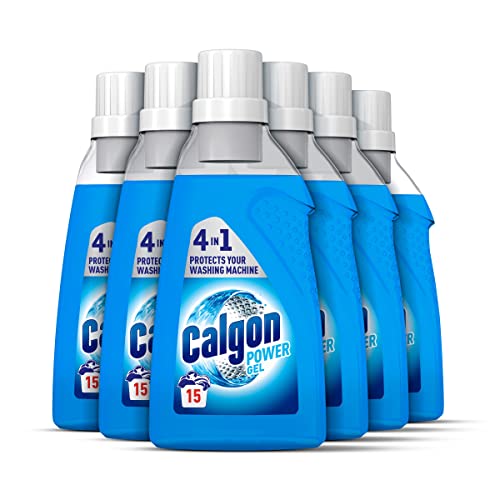 Calgon Gel 3-in-1 Waschmaschinen-Wasserenthärter Gel 750 ml, Multipack von 6