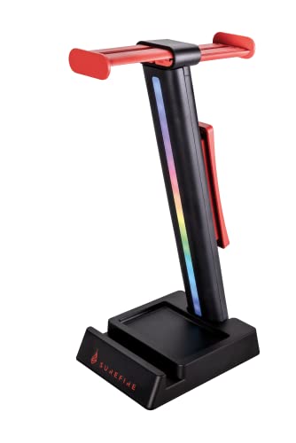 SureFire Vinson N1 Dual Balance Gaming RGB Headset Stand Black
