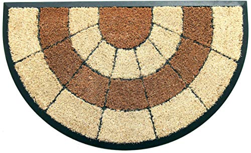 Coco&Coir® Premium kokos Fußmatte | Kokosnussmatte mit rutschfestem PVC | Fußwischer für den Eingangsbereich | für den Außen- und Innenbereich | 45 x 75 cm