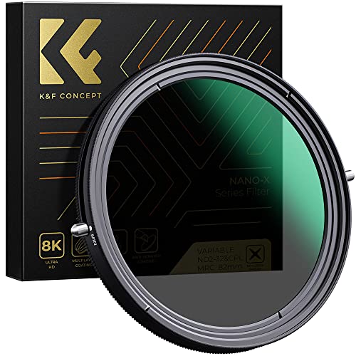 K&F Concept CPL&ND2-ND32 Variabler 2 in 1 Filter HD Neutrale wasserdichte Graufilter 72mm