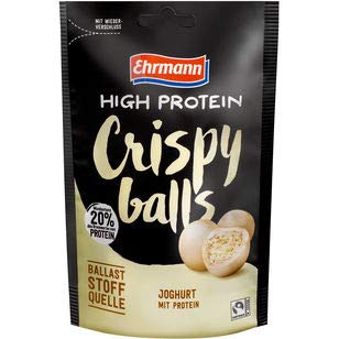 Ehrmann High Protein Crispy Balls mit Vollmilchschokolade 10 x 90g Beutel
