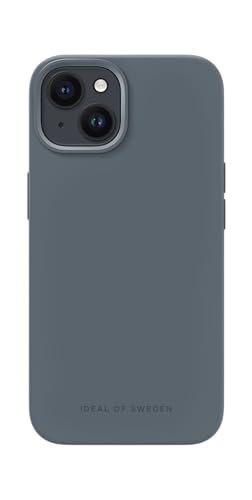 IDEAL OF SWEDEN Griffige Silikon-Handyhülle mit Einer glatten Haptik und leichtem Gefühl - Schützende stoßfeste Hülle in trendigen Farbdesigns, Kompatibel mit iPhone 13/14 (Midnight Blue)