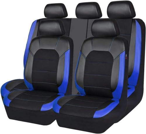 THERES Sitzbezügesets Autositzbezüge Set für Suzuki Swift (2012-2017) Sitzbezüge Auto Set für die Vordersitze Rückbank Kissen Schutz,C-Blue