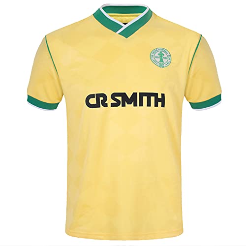 Celtic FC - Herren Retro-Trikot von 1988 - Heim- & Auswärtstrikot - offizielles Merchandise - Geschenk für Fußballfans - Gelb - L