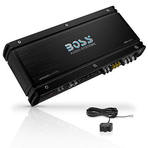 BOSS Audio Systems OX4KD Onyx Series Car Audio Subwoofer Verstärker - 4000 High Output, Class D, 1 Ohm stabil, Low Level Inputs, Low Pass Crossover, Low Pass Crossover, MOSFET Power, Monoblock, Stereo