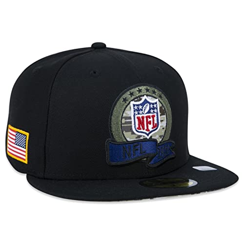 New Era NFL Logo NFL Salute to Service 2022 Black 59Fifty Basecap - 7 1/2-60cm (XL)
