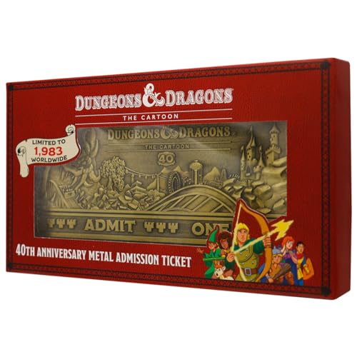 Dungeons & Dragons: The Cartoon réplique 40th Anniversary Rollercoaster Ticket Limited Edition