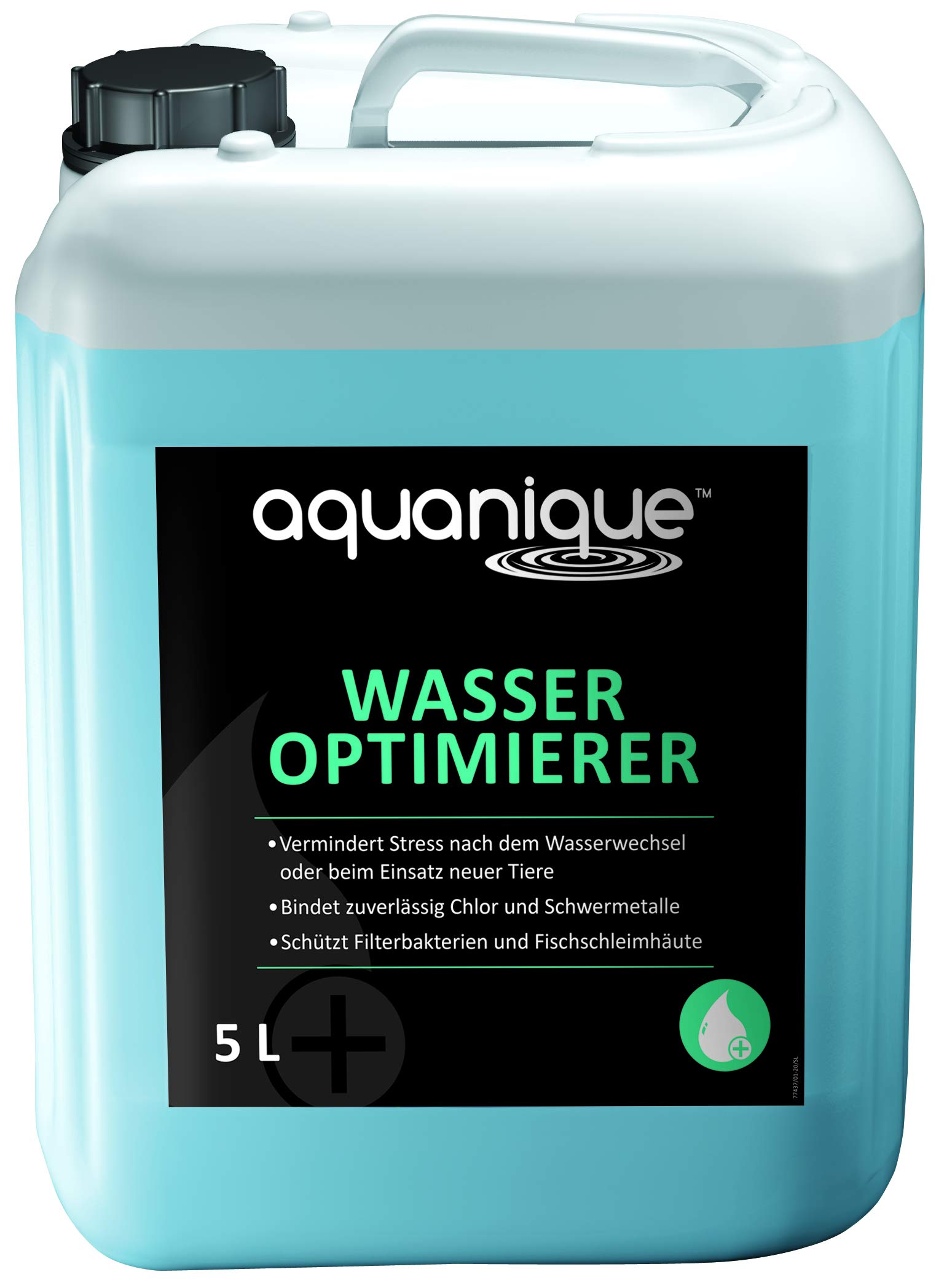 AQUANIQUE Wasseroptimierer 5 l (für 20.000 l) | Wasserpflege für Aquarien | Wasserwechsel | artgerechte Aquarienpflege