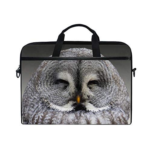 LUNLUMO Animal Owl Smile Haliaeetus 38,1 cm (15 Zoll) Laptop- und Tablet-Tasche, strapazierfähige Tablet-Hülle für Business/Uni/Damen/Herren