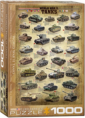empireposter Panzer des zweiten Weltkriegs - 1000 Teile Puzzle im Format 68x48 cm