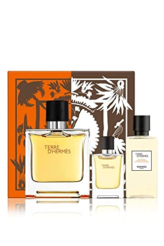 Hermes Terre D Hermes Pure Parfum Set - Pp 75 ml + Sg 40 ml + Pp 5 ml