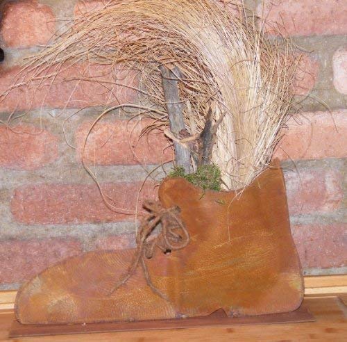 Rostikal Edelrost Schuh, Trendige rostige Dekoidee für Haus und Garten