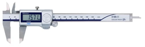 Digital ABS Messschieber CoolantProof IP67, 0-150 mm, Tiefenmessstange