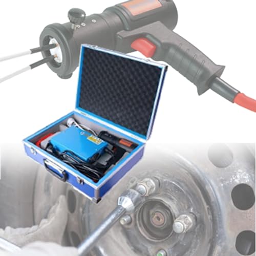 DOZPAL Magnetisches Induktionsheizgerät-Set, 1500 W Mini-Handgerät, flammenloses Werkzeug zum Entfernen rostiger Bolzen im Automobil, tragbares elektromagnetisches Induktionsheizgerät