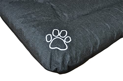 HobbyDog R3 ECOGRA3 Hundebett ECO Schlafplatz Ruheplatz Hundematratze Hundekissen, 115 x 80 cm, XXL, grau