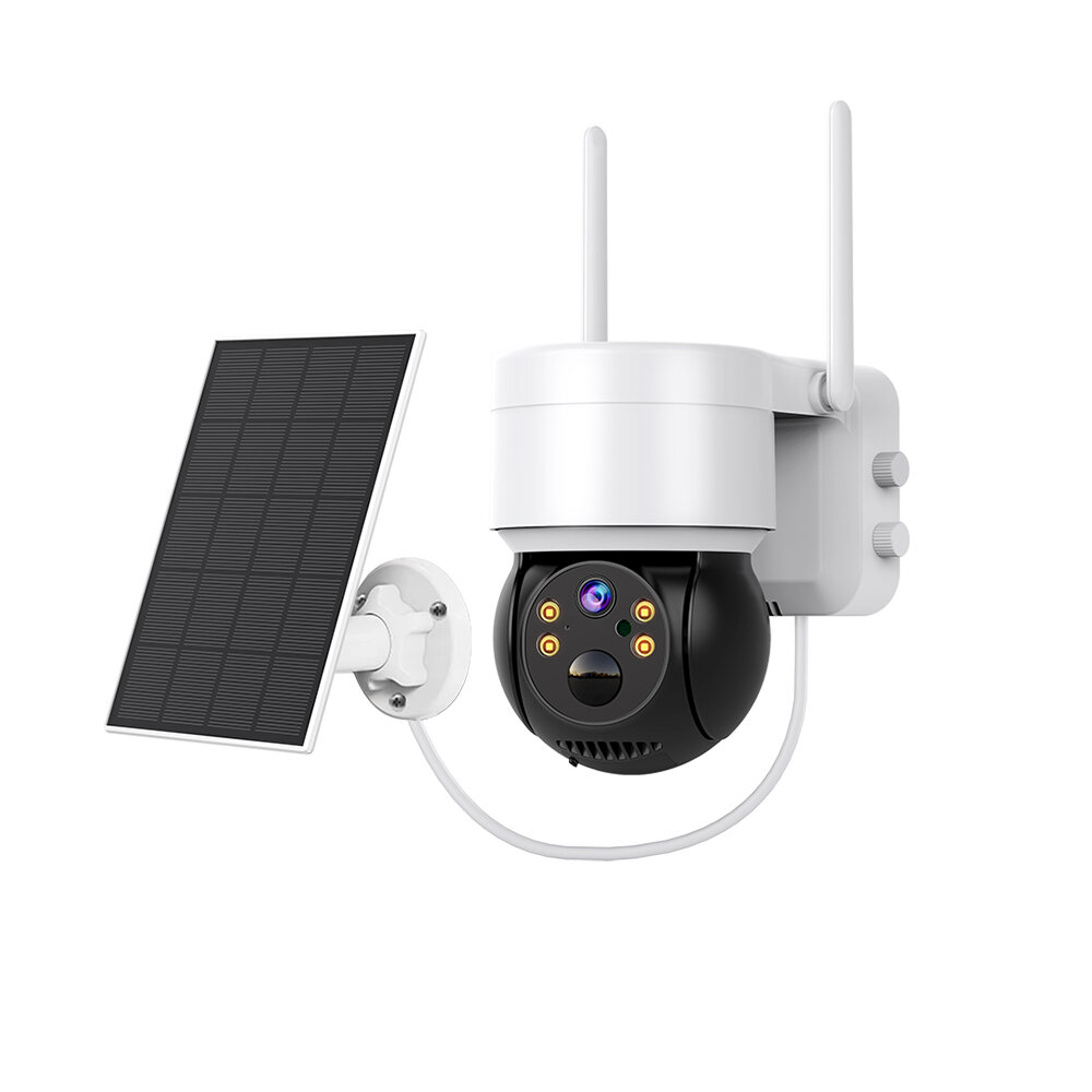 Q6 5 W solarbetriebene drahtlose Kamera 2 MP HD Geringer Stromverbrauch PIR Menschenerkennung Nachtsicht 2-Wege-Audio IP
