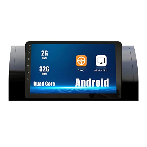 ZERTRAN Android 10 Autoradio Autonavigation Stereo Multimedia Player GPS Radio 2.5D Touchscreen fürBMW M5/E39 1995-2003 X5/E53 2000-2007