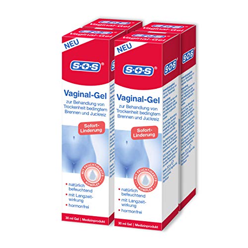 SOS Vaginal-Gel - Zur Behandlung von Trockenheit bedingtem Brennen und Juckreiz im Intimbereich, 4 x 30 ml