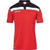 uhlsport Herren Offense 23 Polo Shirt Poloshirt, rot/Schwarz/Weiß, 5XL