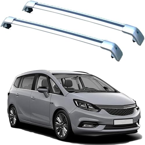 2 Stück Dachträger für Opel Vauxhall Zafira Tourer 2011-2019, Dachgepäckträger Dachboxen Gepäckträger Querträger Fahrradträger Auto Zubehör