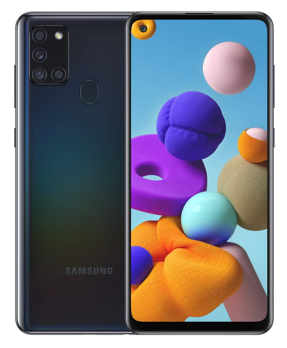 Samsung A217F Galaxy A21s 32 GB (Schwarz) ohne Simlock, ohne Branding, Schwarz, SM-A217FZKNEUB