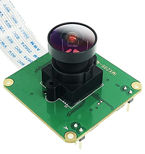 innomaker Raspberry Pi Global Shutter Camera IMX296LLR-C CMOS Sensor External Trigger up to 60fps 1456x1088 Pixels Fish-Eye Lens (FOV160) Module for Pi 4B/Pi 3 B+/Pi 3B/Pi 3A+/CM4/CM3+/CM3