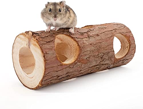 xingzhi Hamster-Maus-Tunnel aus Naturholz, für Spielzeug, Wald
