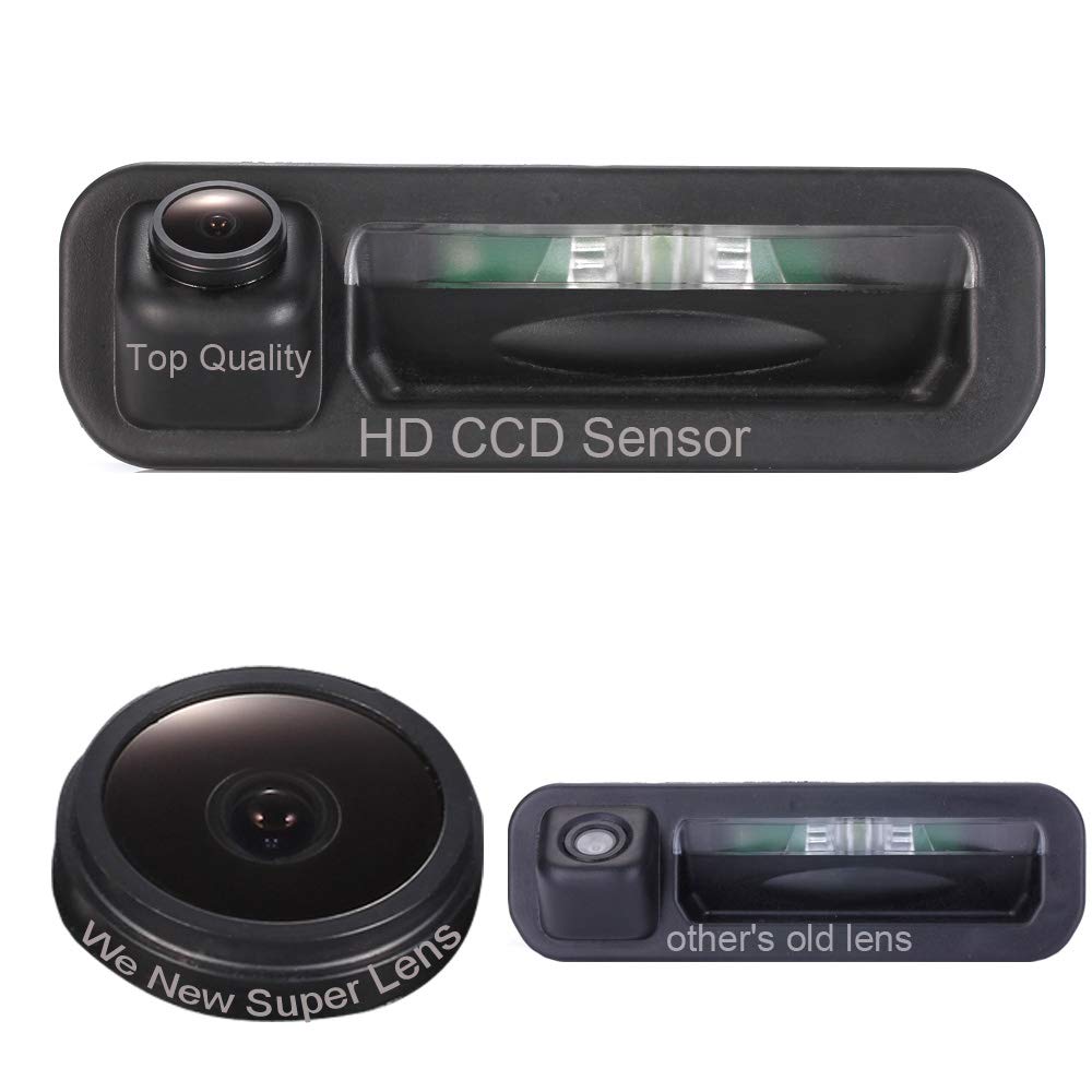 Wasserdicht 170° umkehrbare Fahrzeug-spezifische Griffleiste Kamera integriert in Koffergriff Rückansicht Rückfahrkamera für Griff Kofferraum Ford Focus 2 Focus 3 2012-2015