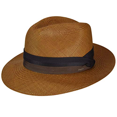 Bailey Cuban Panama Stroh Hut mit auffälligem Hutband - sienna/SI235 - L