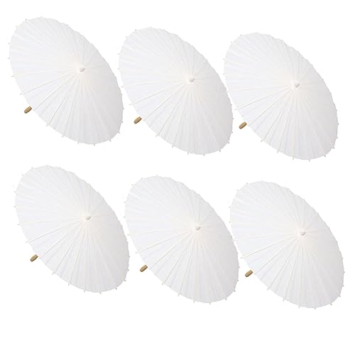 Xptieeck Papier-Sonnenschirm, Partygeschenk, Bambus-Regenschirme, passend für Brautpartys, Tafelaufsätze, Foto-Requisiten, 84 cm