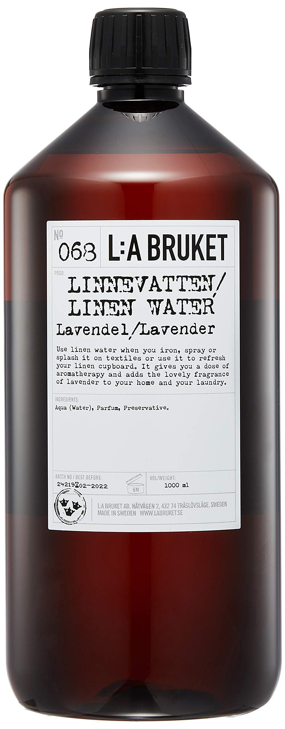 L:a Bruket No.68 Linen Water Lavender, 1er Pack (1 x 1000 ml)