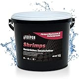 KOIPON Shrimps getrocknet 5 L, Naturfutter ergänzend zu Koifutter für japanische Koi & Goldfischfutter, Koifutter Leckerli Handfütterung