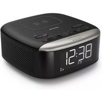 Philips Radiowecker, TAR7606/10, Hochwertiger Radiowecker Mit Ladefunktion, Multifunktionaler Radiowecker Mit Kabellosem Qi-Ladegerät, Bluetooth-Streaming & Großem, Klarem Display