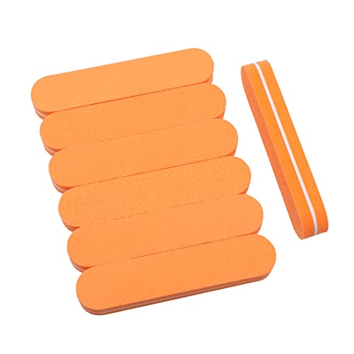RHAIYAN 20 teile/los Mini Nagel Datei Schwamm Puffer Block Orange Schwamm 100/180 doppelt seitlich Nagelpflege Buffing Sandpapier Nail art Salon Werkzeuge Specific