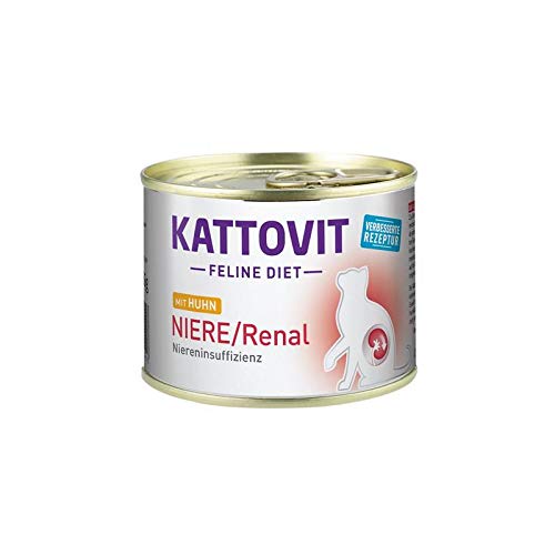 KATTOVIT Feline Diet Niere/Renal 185g Dose Katzennassfutter Diätnahrung
