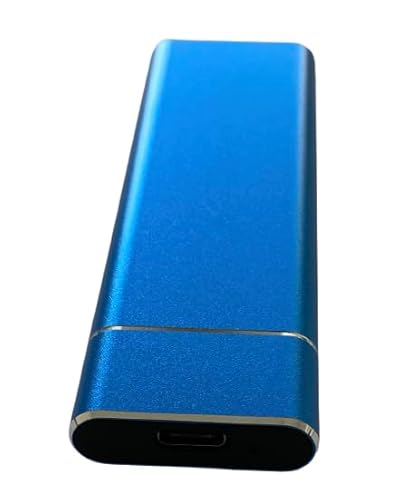 SSD Externe Festplatte 2TB Blau Tragbar Notebook PC TV Gaming Spielekonsole Zuverlässige Speicherlösung Universell Einsetzbar Aluminiumgehäuse