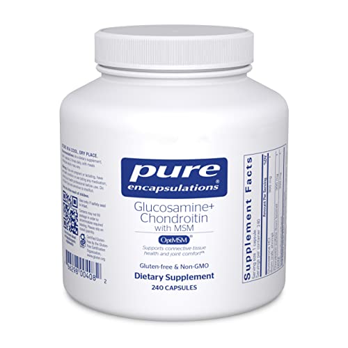 Pure Encapsulations - Glucosamine + Chondroitin with MSM - Healthy Cartilage Strength and Resilience* - 240 Capsules