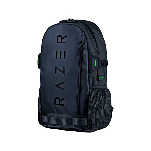 Razer Rogue V3 Backpack (13,3") Black Edition - Kompakter Reise Rucksack (Fach für Laptop bis 13 Zoll, abriebfest, Außenhülle aus Polyester) Schwarz