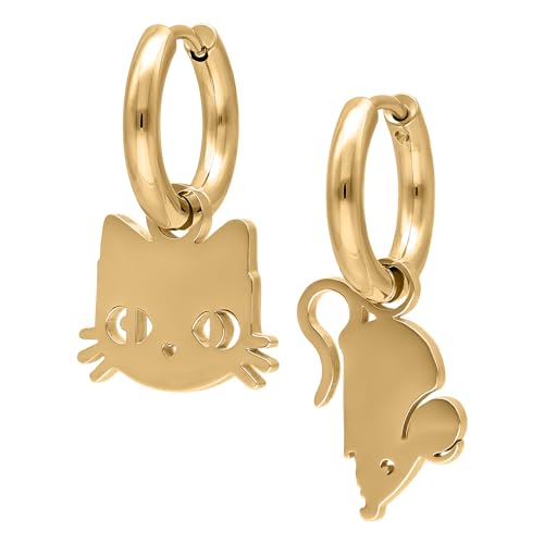 Wildcat Little Cat and Mouse Hoops Gold onesize