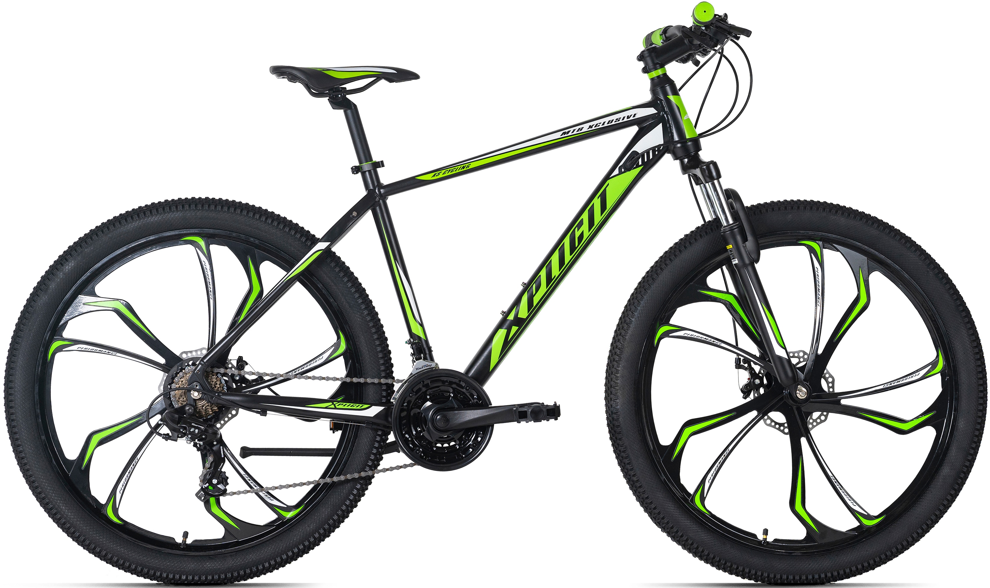 KS Cycling Mountainbike Hardtail 27,5'' Xplicit schwarz-grün 21 Gänge RH 46