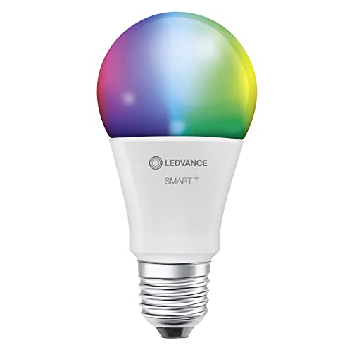 LEDVANCE Smarte LED-Lampe mit WiFi Technologie, Sockel E27, Dimmbar, Lichtfarbe änderbar (2700-6500K), RGB Farben änderbar, ersetzt Glühlampen mit 100 W, SMART+ WiFi Classic Multicolour, 3er-Pack