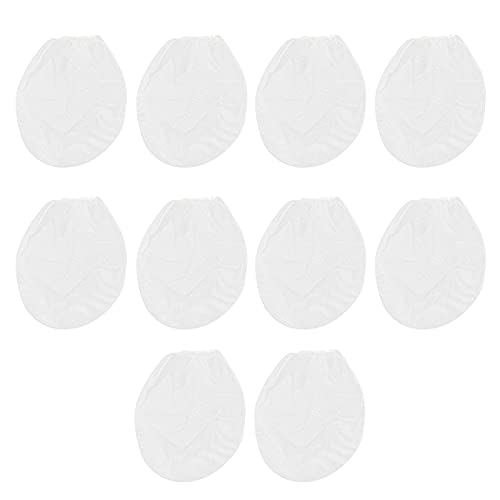 QOTSTEOS 10 Stück Farbsieb, weiß, feinmaschig, Einwegbeutelfilter mit elastischer Öffnung oben, Farbfiltertasche für Gartenarbeiten (Größe: 15,7 Liter)