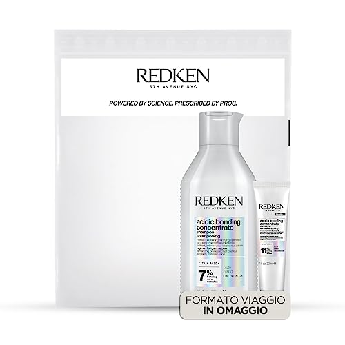 Redken | Kit Shampoo 300 ml + Conditioner 30 ml gratis für geschädigtes Haar, Acidic Bonding Concentrate.