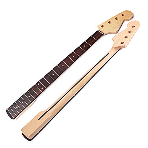 Derkoly Basshals-21 Bundstäbchen Holz Hals Griffbrett für PB Bass Musikinstrument Ersatzteile multi