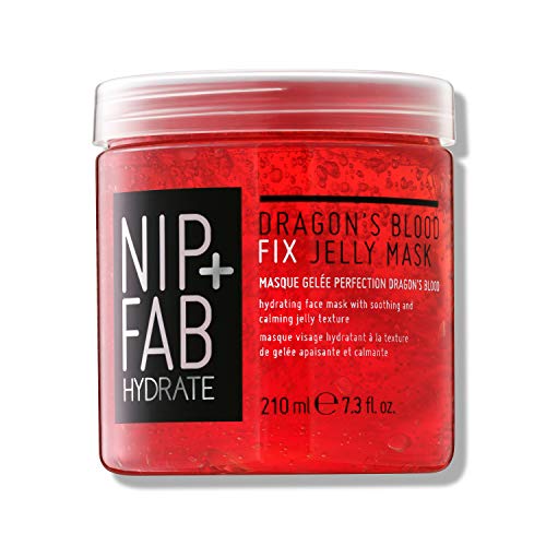 Nip + Fab Dragon's Blood Jelly Mask | 60 Pads | Hydratisierende Gesichtsreinigungspads mit Hyaluronsäure und Drachenblut | Vegan & Cruelty-Free