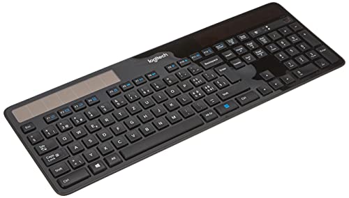 Logitech K750 Tastatur RF Wireless QWERTZ Schweiz Black - Tastaturen (Standard, Wireless, RF Wireless, QWERTZ, Black)